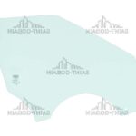 RH FRONT DOOR GLASS GREEN (2 HOLES) SEKURIT